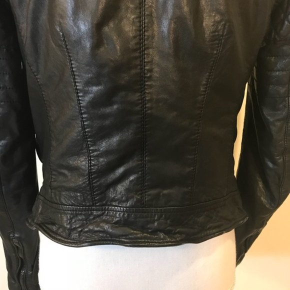 Muubaa Minsk Leather Quilted Biker Jacket 2 - Picture 12 of 13